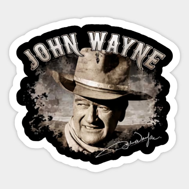 John Vintage Wayne gold Sticker by davidhedrick